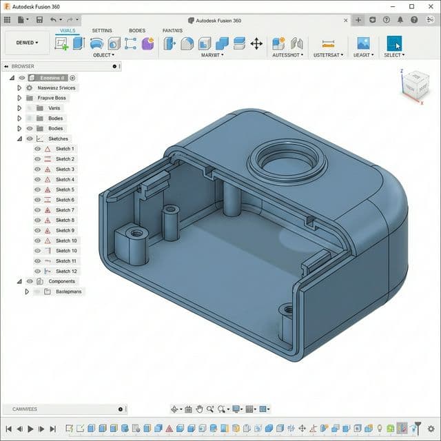 IoT Sensor Housing — Fusion 360